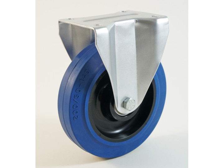 Roulette à platine bandage caoutchouc CU 100 à 350 Kg