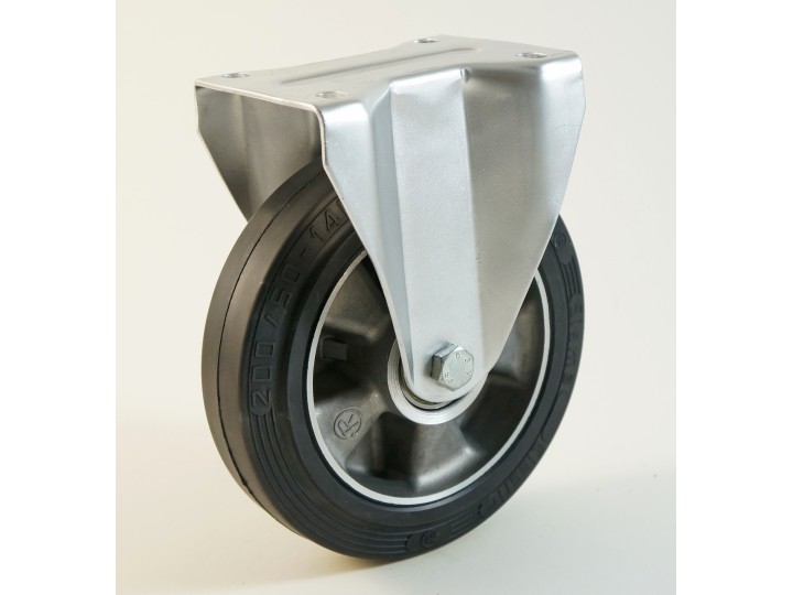 Roulette à platine bandage caoutchouc CU 150 à 350 Kg
