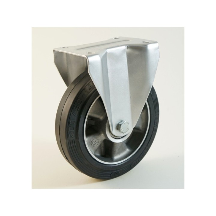 Roulette à platine bandage caoutchouc CU 150 à 350 Kg