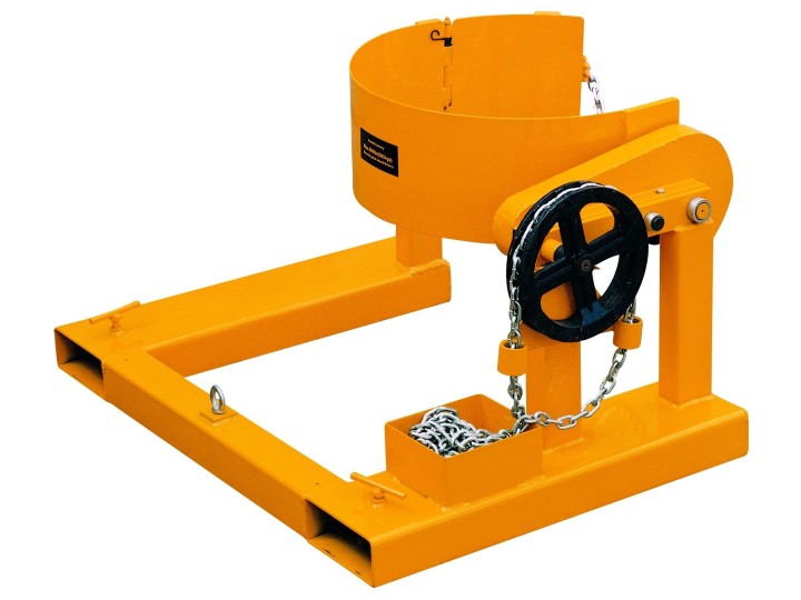 Retourneur de fûts acier 