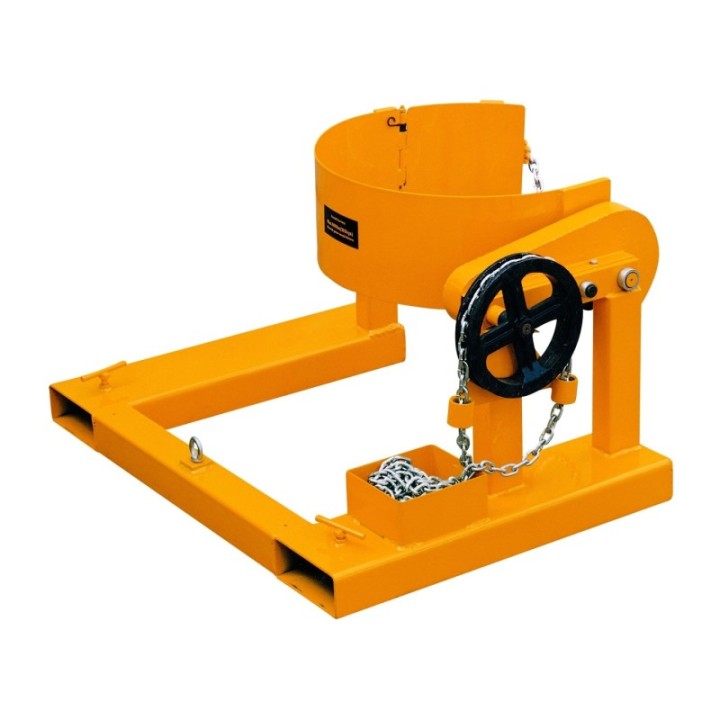 Retourneur de fûts acier 