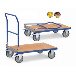 poignée rabattable pour chariots