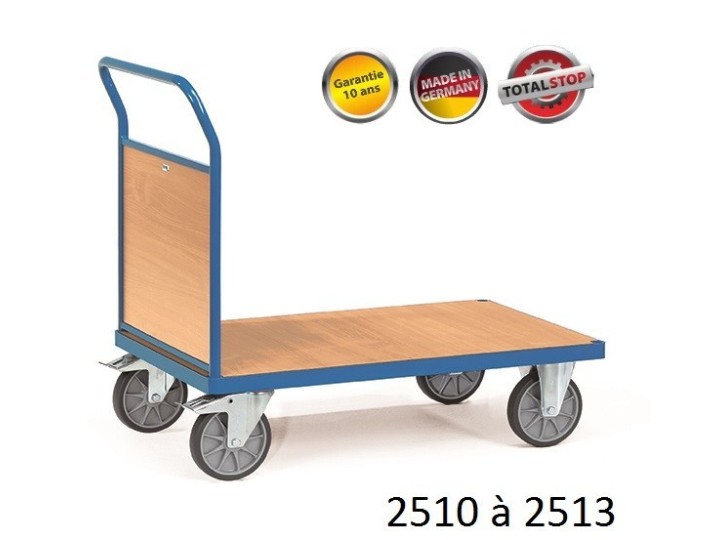 Chariots de manutention à dossier