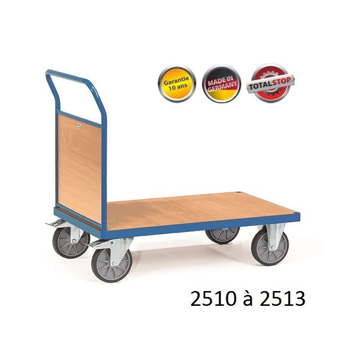 Chariots de manutention à dossier