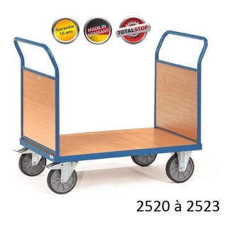 Chariots de manutention à 2 dossiers