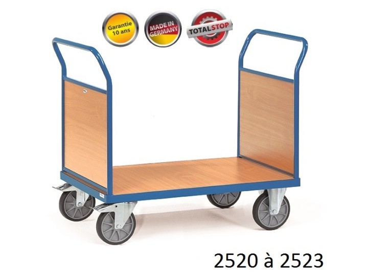 Chariots de manutention à 2 dossiers