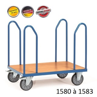 Chariots de manutention avec arceaux latéraux