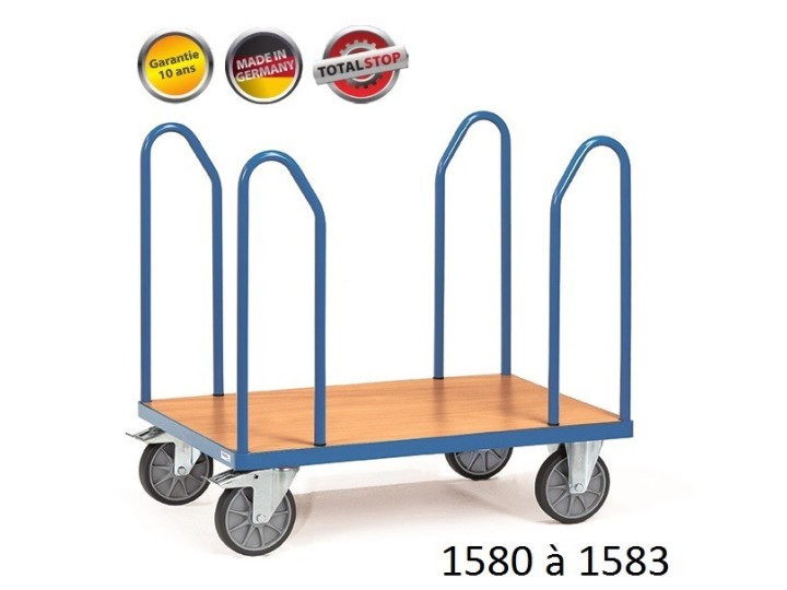 Chariots de manutention avec arceaux latéraux