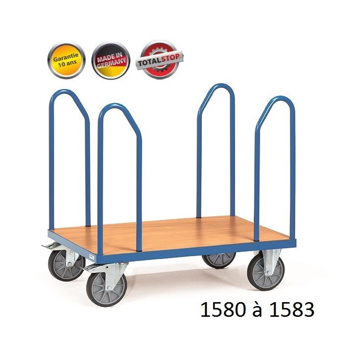 Chariots de manutention avec arceaux latéraux