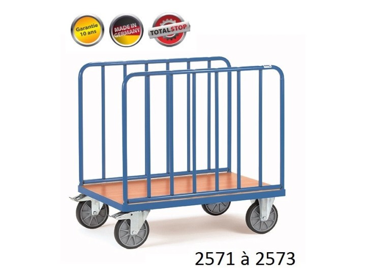 Chariots de manutention à 2 ridelles