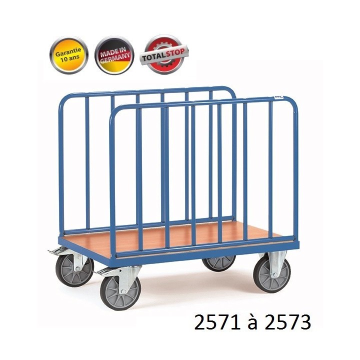 Chariots de manutention à 2 ridelles