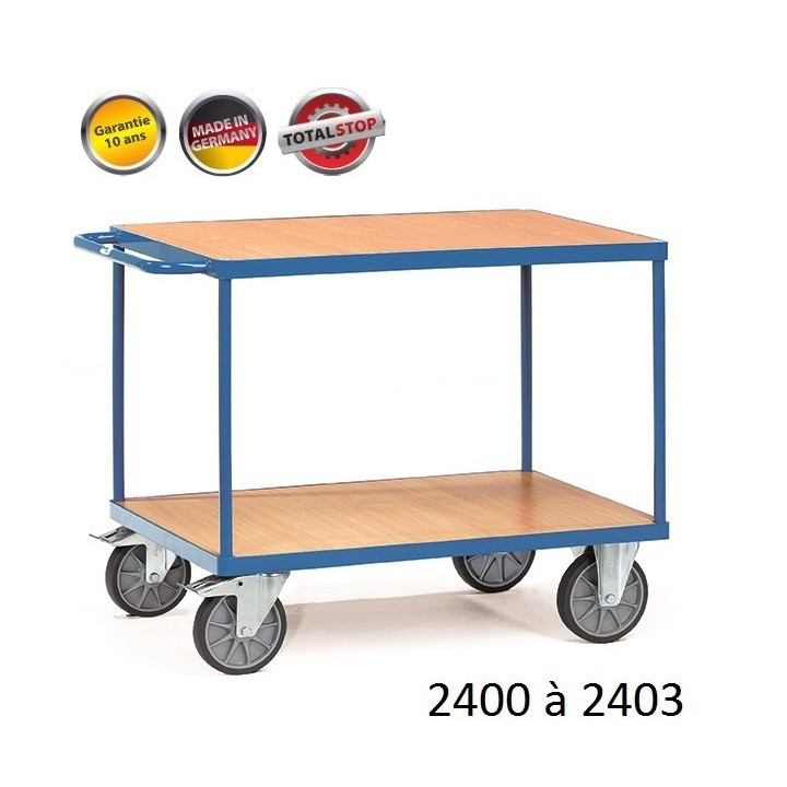 Chariots servantes à étagères