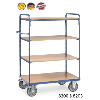 Chariots de manutention à étagères