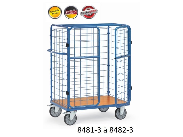 Chariots pour colis à portes battantes