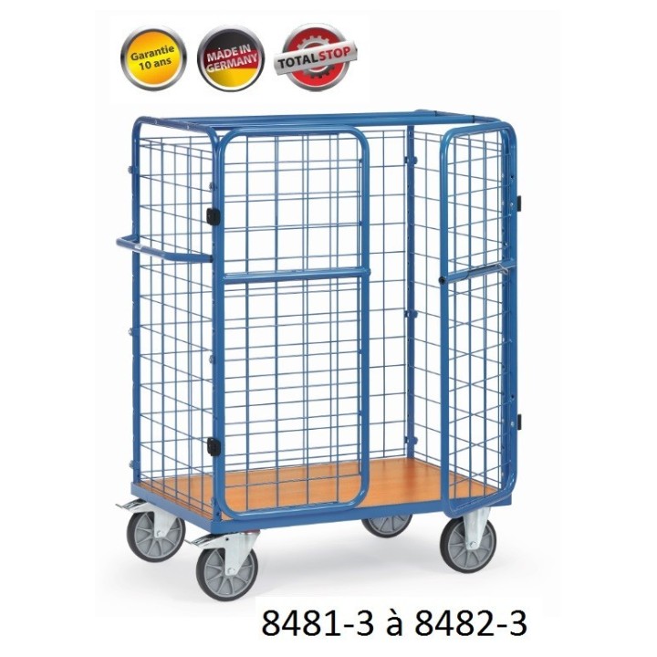 Chariots pour colis à portes battantes