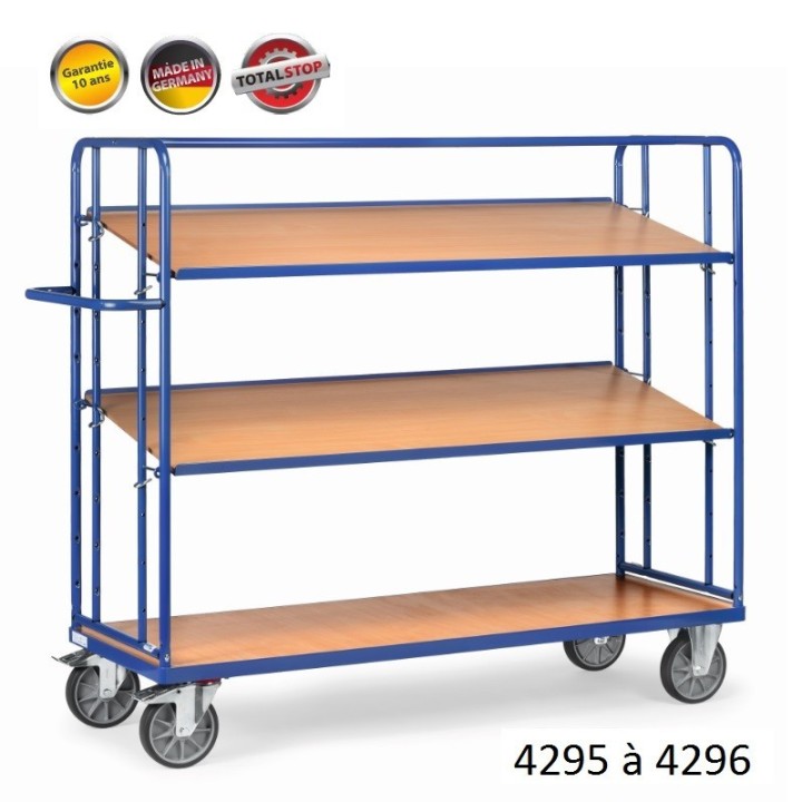 Chariots à plateaux inclinables 