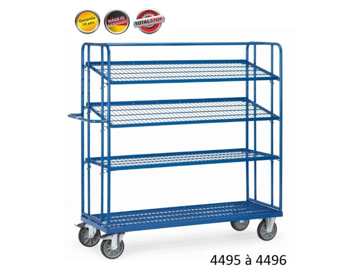 Chariots à plateaux inclinables