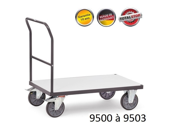 Chariots de manutention antistatiques (ESD) à dossier 