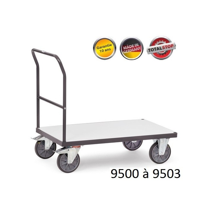 Chariots de manutention antistatiques (ESD) à dossier 