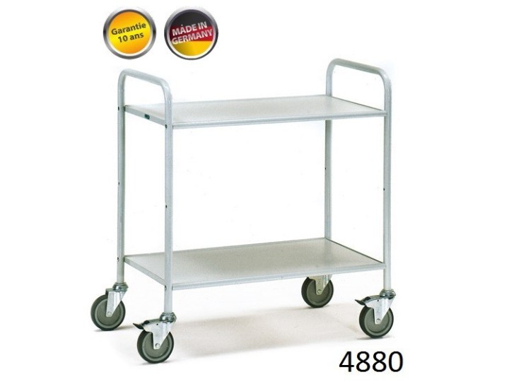 Chariots de bureau à étagères 