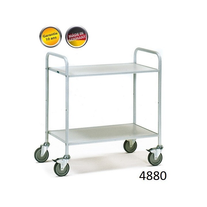 Chariots de bureau à étagères 