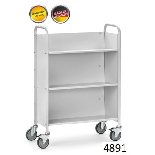 Chariots de bureau à étagères