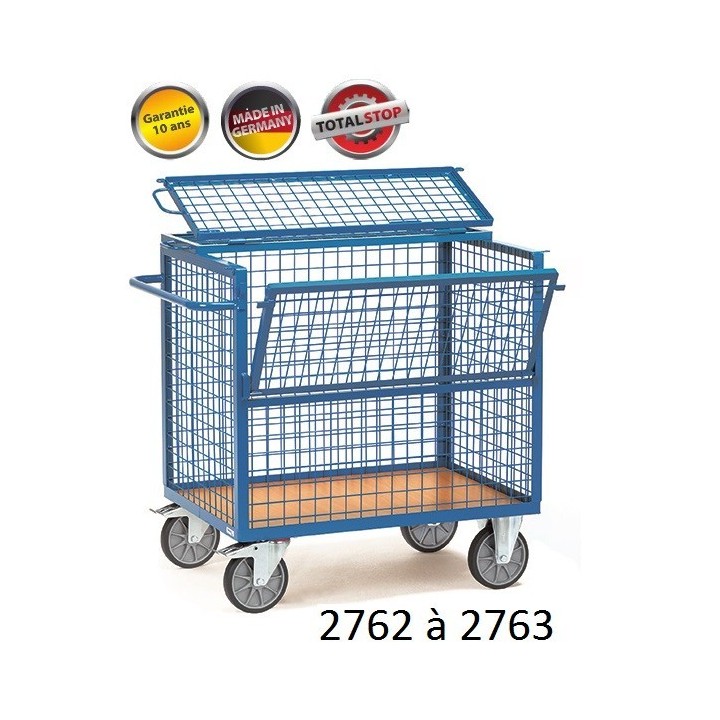 Chariots de manutention caisse fermé