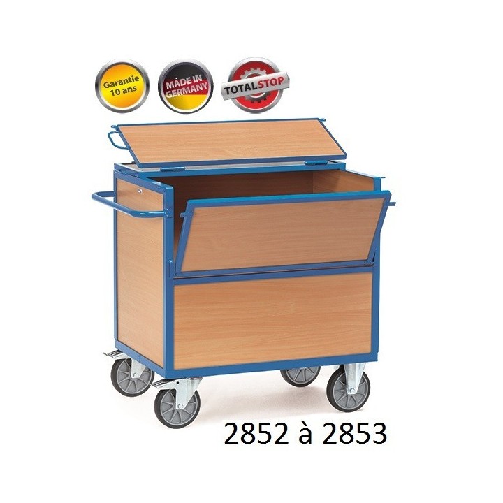 Chariots de manutention caisse fermé