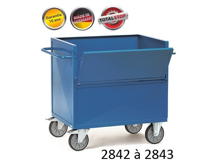 Chariots de manutention caisse 