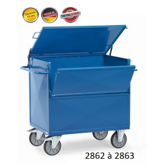 Chariots de manutention caisse fermé