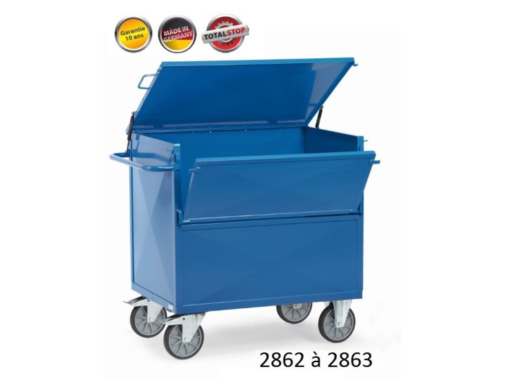 Chariots de manutention caisse fermé