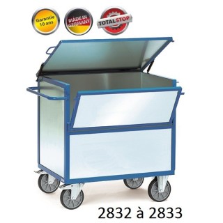 Chariots de manutention caisse fermé