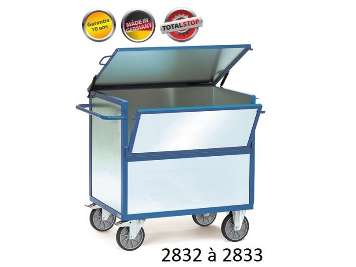 Chariots de manutention caisse fermé