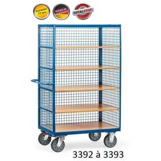 Chariots de manutention à étagères