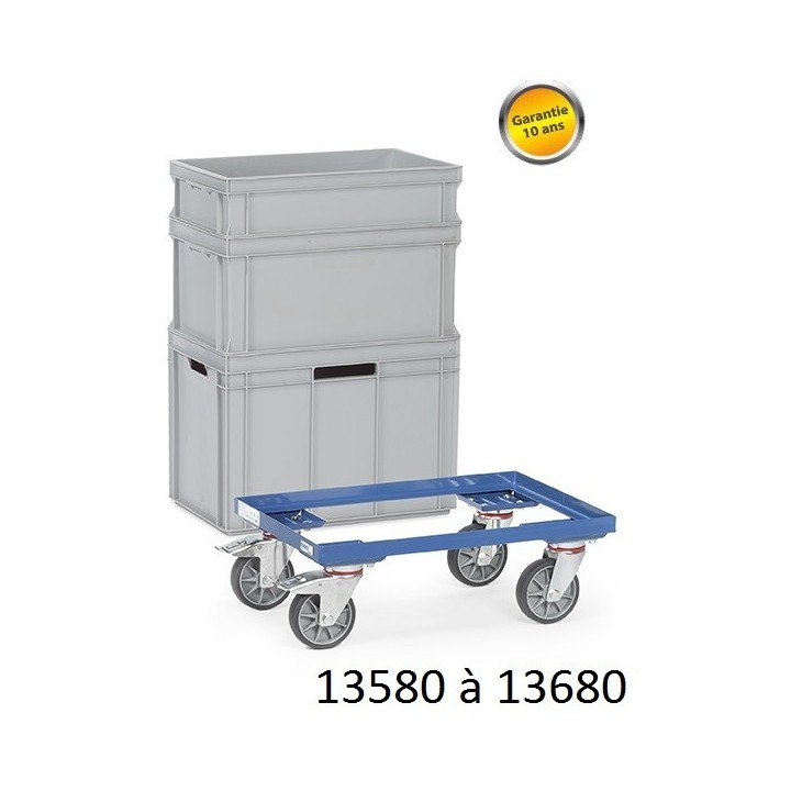 Rouleur pour bacs plastique