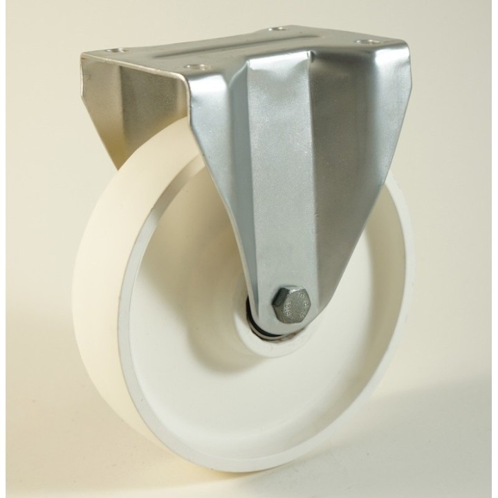 Roulette à platine, roue en polyamide, charges 120 à 400 Kg (série P/22)