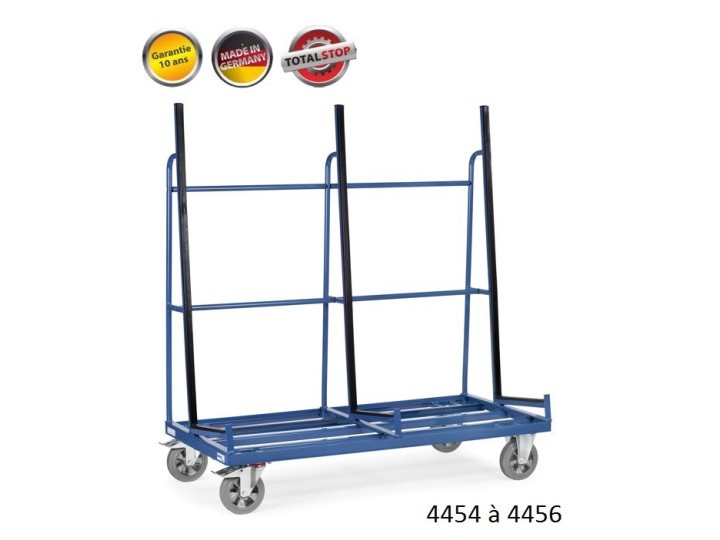 Chariots porte verres ou porte panneaux 