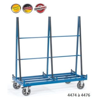 Chariots porte verres ou porte panneaux 