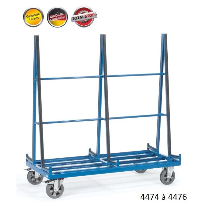 Chariots porte verres ou porte panneaux 