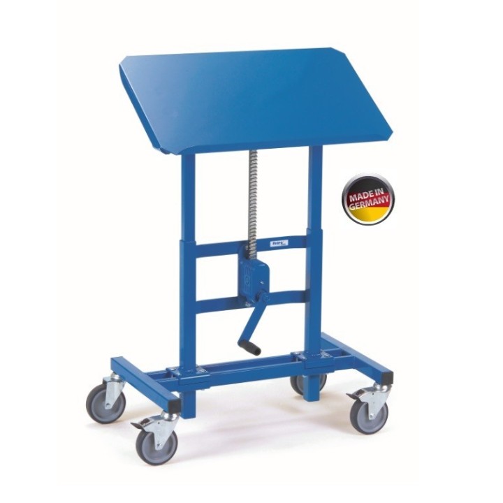 Pupitre d'atelier inclinable pour bacs