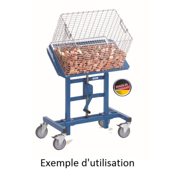 Pupitre d'atelier inclinable pour bacs