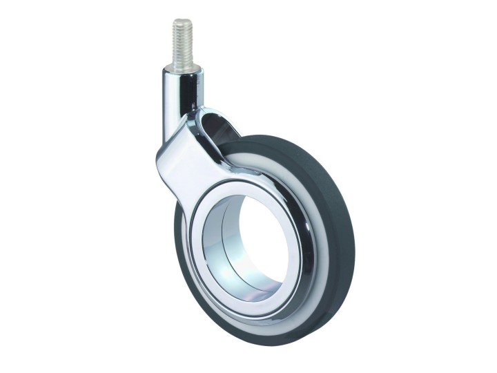 Roulettes design bandage polyuréthane noir, gris, rouge (série DS)