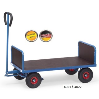 Char à bras léger 2 ridelles CU 500 kg