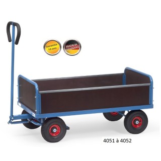 Char à bras léger 4 ridelles CU 500 kg