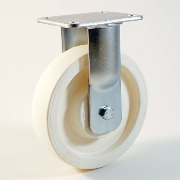 Roulette à platine, roue en polyamide, charges 700 à 1500 Kg (série P/70)