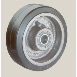 Roue à bandage caoutchouc corps fonte CU 160 à 1500 Kg