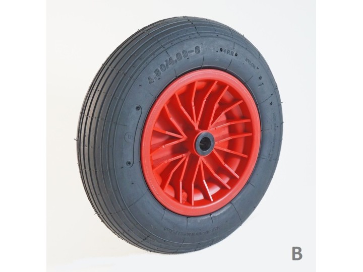 Roue gonflable jante polypropylène (série GP)