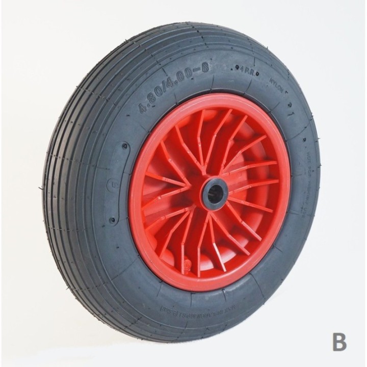 Roue gonflable jante polypropylène (série GP)