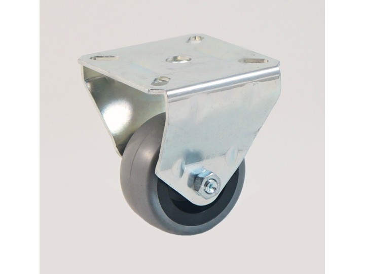 Roulette à platine bandage caoutchouc non marquant CU 40 à 55 Kg