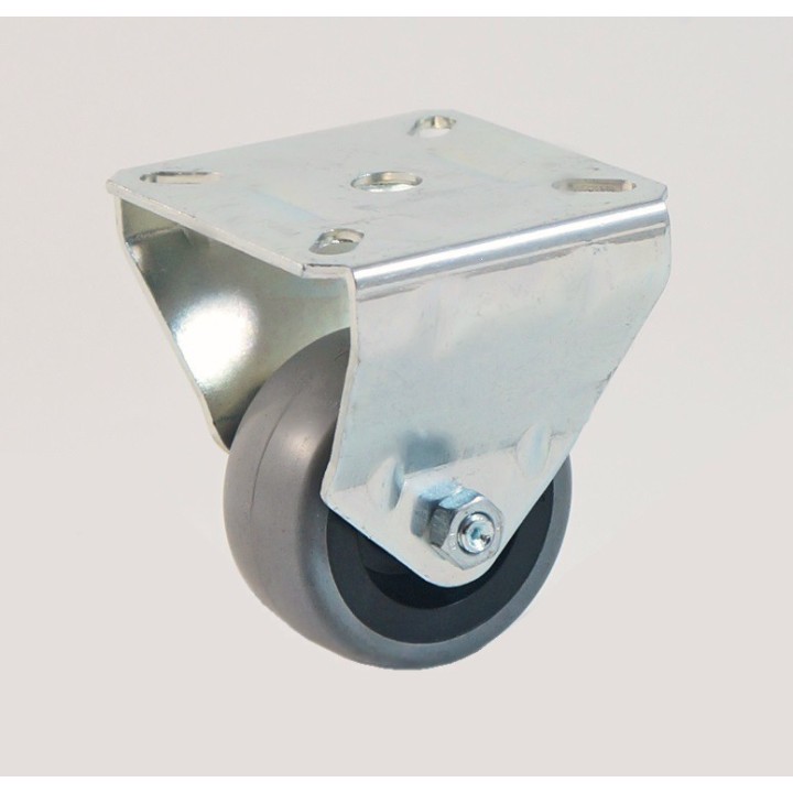 Roulette à platine bandage caoutchouc non marquant CU 40 à 55 Kg